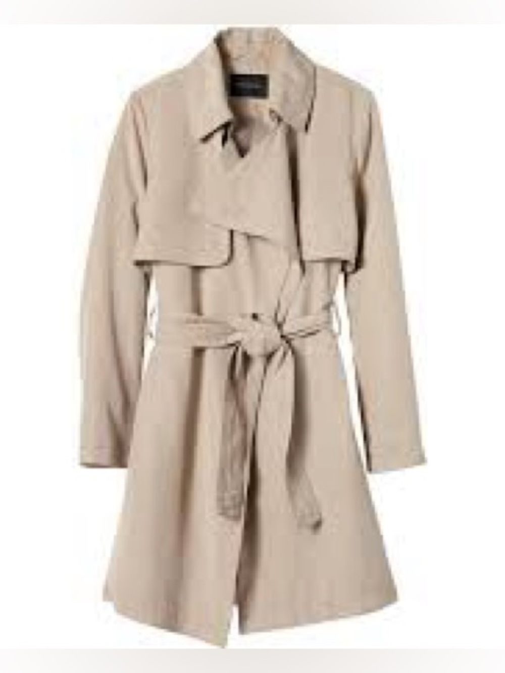 Banana Republic Light Beige Trench with Waist Tie